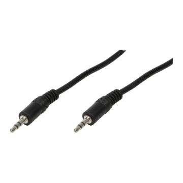 Logilink Audiokabel 1x 3,5mm -> 1x 3,5mm St/St 2.00m bk