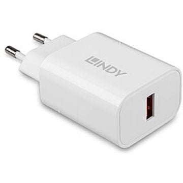LINDY USB Typ A Charger 18W, weiß