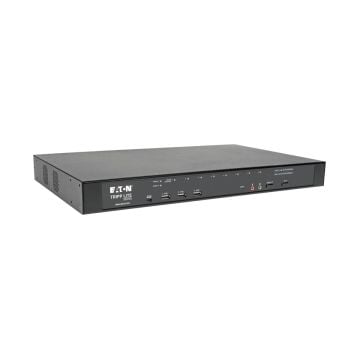 Eaton Tripp Lite series 8-Port Cat5 KVM over IP Switch with Virtual Media - 1 Local & 1 Remote User, 1U Rack-Mount, TAA