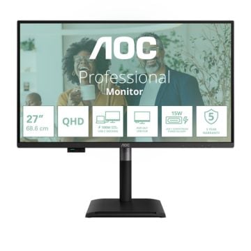 Q27P4CV 27- DOCK IPS QHD- 4 MS- 2560X1440@120HZ- WID 16/9- USB-C -2XHDMI-DP-DPOUT- LAN RJ45- 3XUSB 3.2 1XUSB-C- BRIGHTNESS 350 CD/M*2- DCONTRASTRATIO 50M:1- VIE