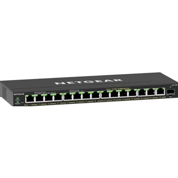 NETGEAR 16-poorts PoE+ Gigabit Ethernet Plus Switch (180W) met 1 SFP poort (GS316EP) - Switch