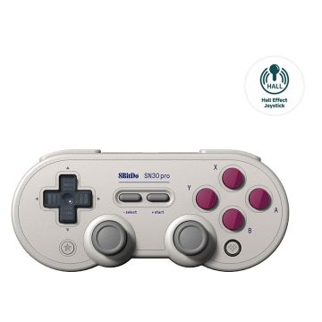 8Bitdo SN30 Pro Wireless Grijs, Wit - Controller