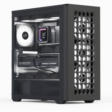 AeroCool Behuizing Midi D502A-G-BK-V1 (B/Mesh/ATX)