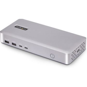 StarTech.com USB4 Docking Station, USB-C 40Gbps, Dual Video HDMI, Up to 2x 4K 60Hz 4:4:4 (RGB) or 2x 4K 120Hz 4:2:2, Multi-Monitor Dock, 6x USB, 2.5GbE, 100W PD - Dockingstation