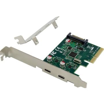 CONCEPTRONIC PCI Express Card 2xPort USB 3.2 Gen2 Type-C zwart