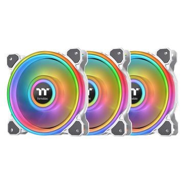 Thermaltake Riing Quad 12 RGB White 3-pack - Ventilator