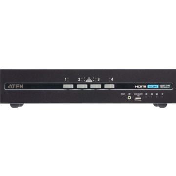 4-Port USB - 4K HDMI Secure KVM Switch with Card Reader (PSD PP V4.0 Compliant)