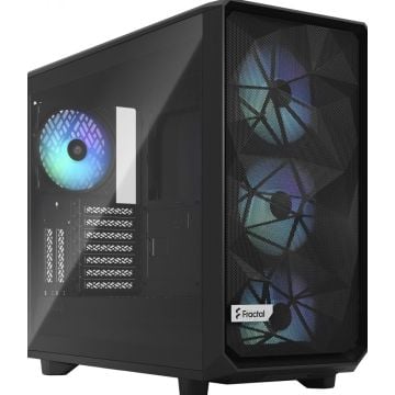 Fractal Meshify 2 RGB - Black TG Light tint