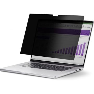 StarTech.com 16-inch MacBook Pro 2123 Laptop Privacy Screen, Removable and Reversible Anti-Glare Privacy Filter, Magnetic Laptop Screen Protector with +- 30 Deg. Viewing Angle - 51% Blue Light Reduction (162MM-PRIVACY-SCREEN)