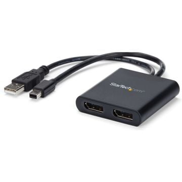 StarTech.com Mini DisplayPort naar DisplayPort multi-monitor splitter - 2 poorts MST Hub