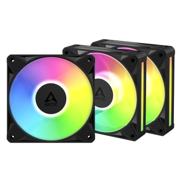 ARCTIC BioniX P12 A-RGB 3-pack Black - Ventilator