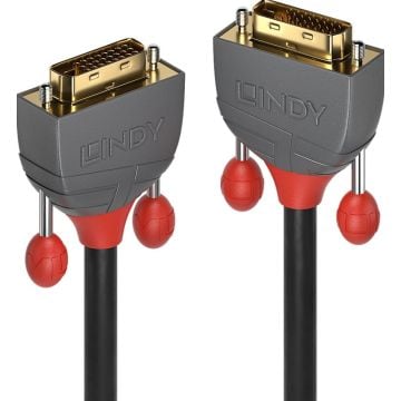 Lindy DVI-D Dual Link Kabel Anthra Line 0.5
