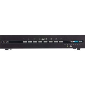 8-Port USB - 4K DisplayPort Dual Display Secure KVM Switch with