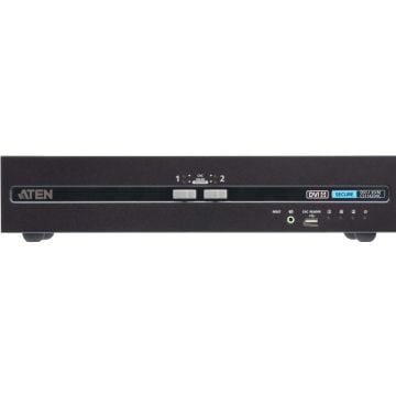 2-Port USB - 4K DVI Dual Display SecureKVM Switch with