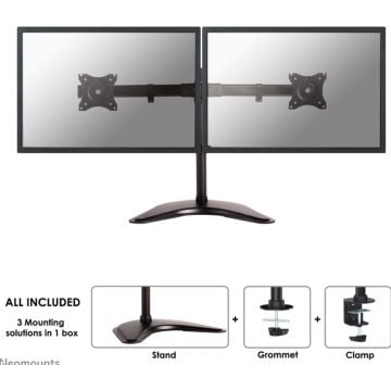 Neomounts NM-D335D - Monitorarm voor 2 schermen
