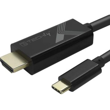 Techly USB Type C ST auf HDMI 2.0 4K, 2m, zwart