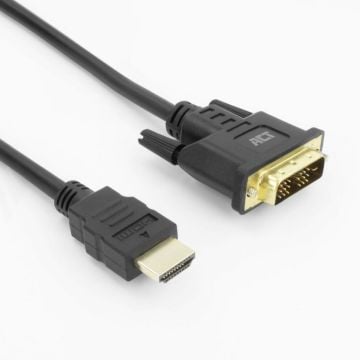 HDMI A - DVI D M/M SL 5.00M. 1 stk