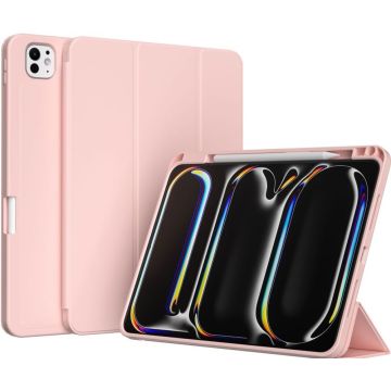 Accezz Smart Silicone Bookcase iPad Pro 11 (2024) M4 - Roze