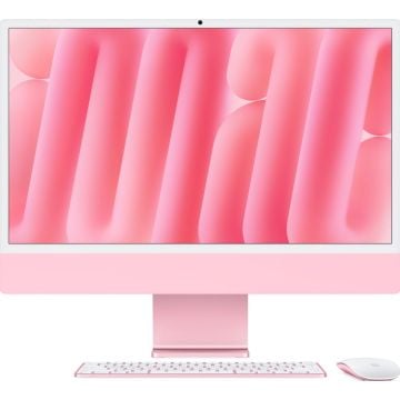Apple iMac 2024 Roze - M4 10 core CPU, 10 core GPU, 24GB RAM, 512GB SSD, Qwerty NL, Roze
