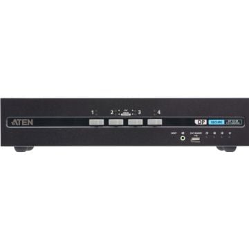 4-Port USB - 4K DisplayPort Dual Display Secure KVM Switch with Card Reader (PSD PP V4.0 Compliant)