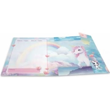 HERMA 20137, Opbergmap met flap, A4, Karton, Meerkleurig, Elastische band, 1 stuk(s)
