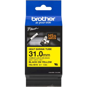 Brother HSe-661E - Zwart op geel