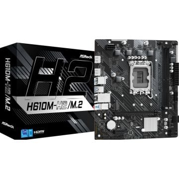 MB ASRock Intel 1700 H610M-H2/M.2 M-ATX 2xD4 3200 PCIe4.0 X16 USB3.2 Gen1