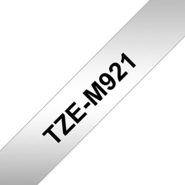 Brother TZe-M921 - Zwart op matzilver