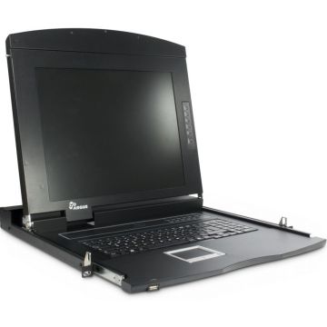 Inter-Tech IPC 17"" LCD KVM AS-7100 ULS, VGA 1 Port