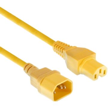 POWERCORD C14-C15 YL 1.20M. 1 stk