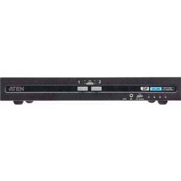 2-Port USB - 4K DisplayPort Secure KVM Switch with Card Reader (PSD PP V4.0 Compliant)