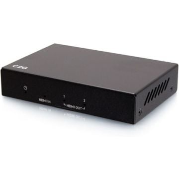 C2G 2-Port HDMI Distribution Amplifier Splitter - 4K 60Hz