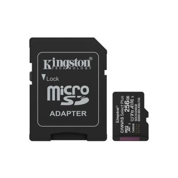 Kingston Canvas Select Plus Gen 3 256 GB met adapter - Flashgeheugenkaart