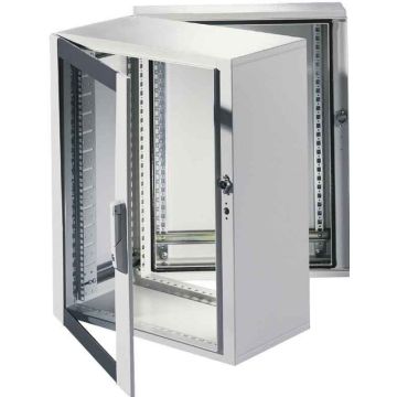 Rittal Wandkast DK-EL 19 inch, 15 HE, 60 cm breed, 75 cm hoog, 47 cm diep. 1 stk