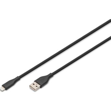 DIGITUS USB 2.0 aansluitkabel Type A-Lightning Silicon 2m S