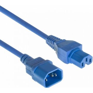 POWERCORD C14-C15 BU 5.00M. 1 stk