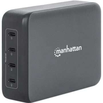 MANHATTAN 4-Port GaN USB Power Delivery-Laadstation 240W