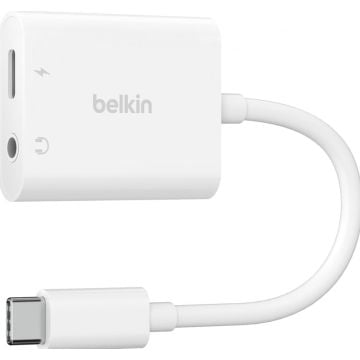 Belkin RockStar - USB-C naar koptelefoonstekkeroplaadadapter