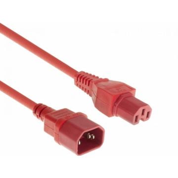 POWERCORD C14-C15 RD 5.00M. 1 stk