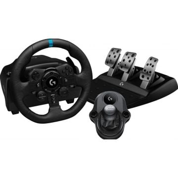 Logitech G923 SE Zwart - Stuur, pedalen en versnellingspook-set
