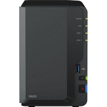 Synology DS223 RED, incl. 16 TB: 2x 8 TB  - NAS-Server