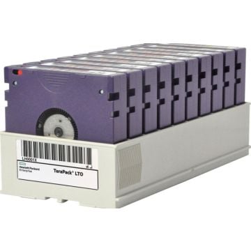 HPE Non-custom Labeled TeraPack Certified CarbideClean - Tijdschrift cartridge opslagbibliotheek -capaciteit: 10 LTO-8 tapes
