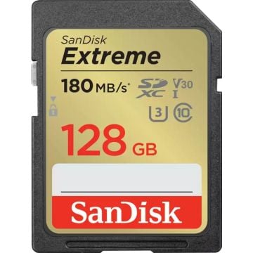SanDisk Extreme SDXC V30 128GB - Flashgeheugenkaart