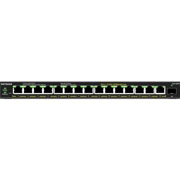 NETGEAR 16-poorts High-Power PoE+ Gigabit Ethernet Plus Switch (231W) met 1 SFP poort (GS316EPP) - Switch