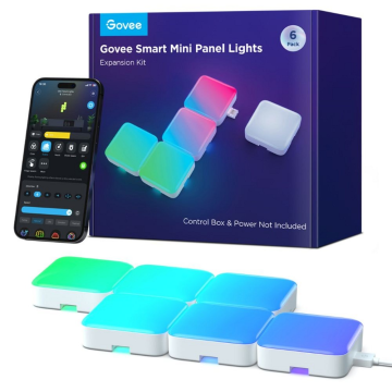 Govee Smart Mini Panel Lights Expansion Kit (6-pack) - Slimme Lichtpanelen