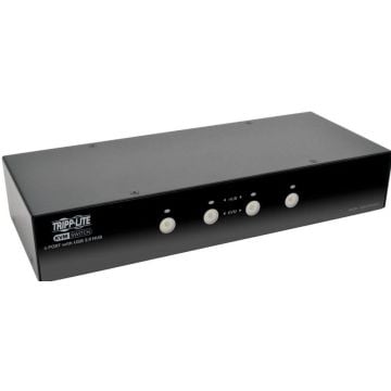 Eaton Tripp Lite series 4-Port DisplayPort KVM Switch wAudio, Cables and USB 3.0 SuperSpeed Hub - KVM  audio  USB switch