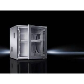 Rittal Wandkast flatbox 19 inch, 9 U, 60 cm breed, 49 cm hoog, 60 cm diep. 1 stk