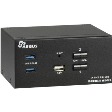 Inter-Tech IPC KVM Switch AC-22HUS HDMI, 4K@60Hz