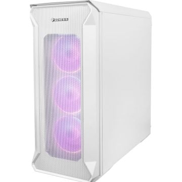 Genesis Behuizing IRID 505 ARGB V2 met Sichtfenster weiß