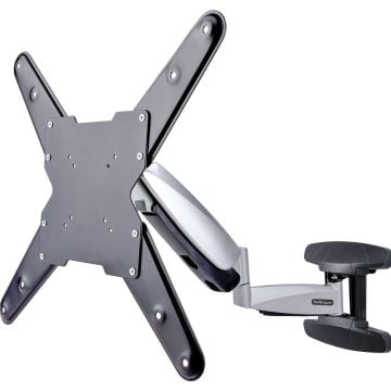 StarTech.com VESA TV Wall Mount, TV Mounting Bracket For 23"-55" Displays, Adjustable Full Motion TV Wall Mount Supports 66lb (30kg), ExtendableTiltingSwivel Monitor Wall Mount - Low ProfileSlim Display Mount (FHA-TV-WALL-MOUNT)